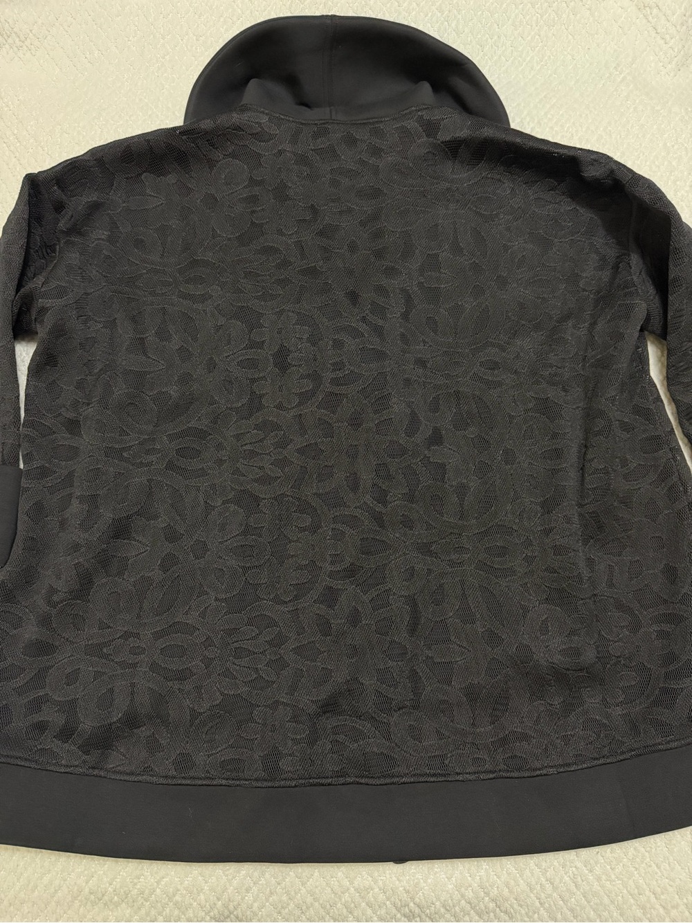 Wynne Layers Lace Mesh Topper With Chiffon Lining Black Women’s Size Large - Picture 10 of 11